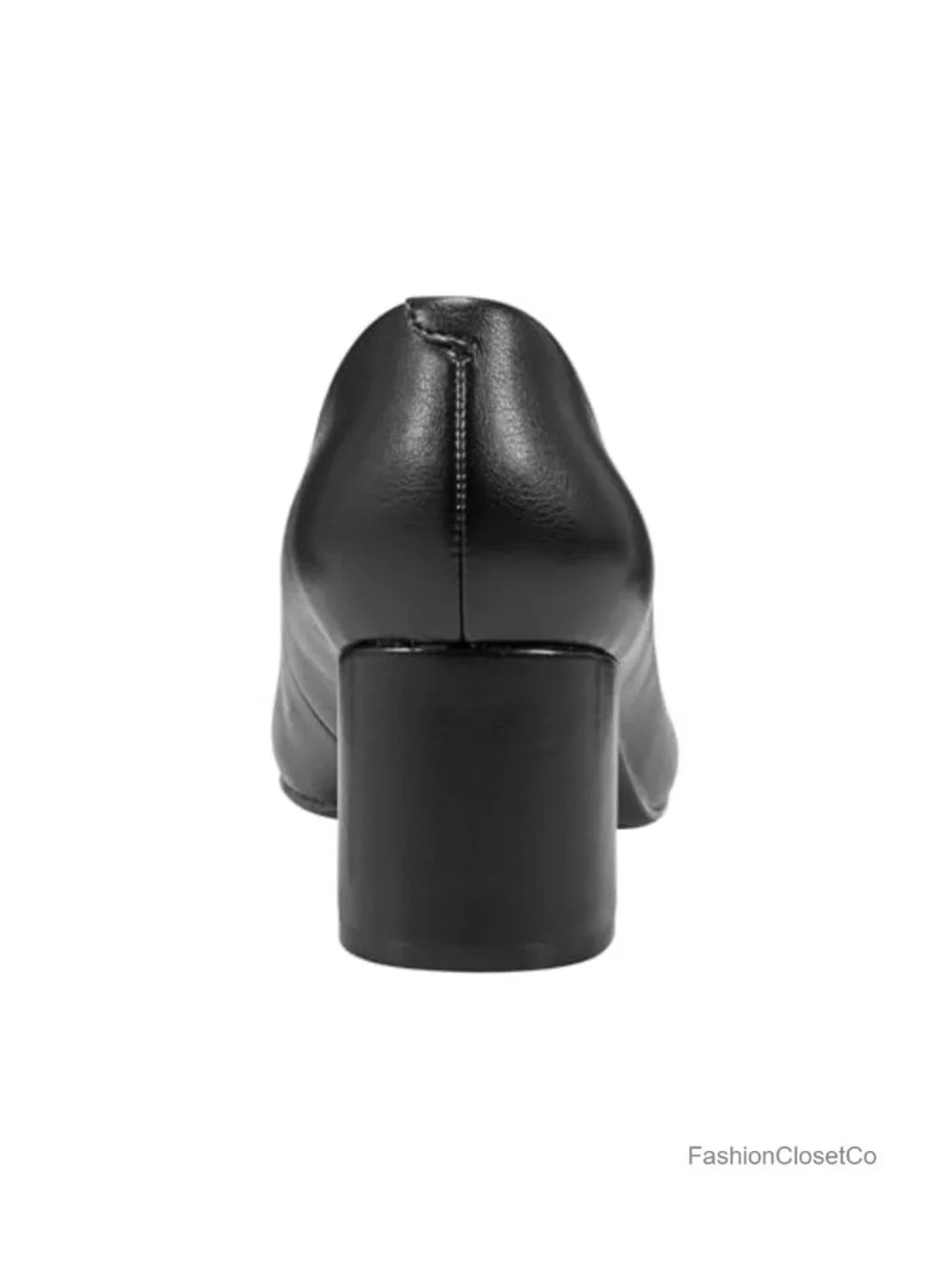 Bandolino Candy Block Heel Pump Faux Leather Slip-On 2.2